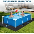thumbnail image 2 of YUSAZENS Non-Woven Pool Liner, Heavy Duty Pool Ground Cloth for Above Ground Inground Pool Spa Pond Protection Square 12x20, 2 of 8