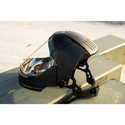 Safe Handler Full Face Protector Shield with Clear Polycarbonate Visor, Reusable Safety Face Shield, Black (Pack of 1)