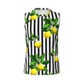 thumbnail image 6 of Picia Lemons on Striped mens Cotton Tank Undershirts , Moisture-wicking Ribbed Tanks, Lightweight Cotton Tank Undershirts-Small, 6 of 8