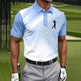 thumbnail image 2 of Golf Shirts For Men Printed Short Sleeve Button Collar Pullover Casual Summer Shirt For Course Practice Office Leisure Travel And Weekend Wear, 2 of 6