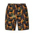 thumbnail image 5 of Rocae German Shepherd Dog for Men's Swim Trunks Quick Dry With Two Side Pockets and One Lined Patch PocketLarge, 5 of 9