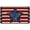 Multi-color, variant on Let Freedom Ring Decorative Doormat 17" x 29" Patriotic Stripes Star 4th of July Memorial Day Independence Day Peace Love USA Floor Mat Non-Slip Low-Profile mat for Indoor Outdoor
