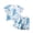 A118 Blue, variant on Yuncity Girls 2 Piece Outfit Summer Crew Neck Short Sleeve Butterfly Print Style Kids Outfit For Everyday Wear Short Sleeve Tee And Shorts Clothes Set Size 6-12 Months Blue