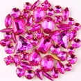 thumbnail image 1 of Yazoeia 50 Pcs Mix Shapes Sew On Crystal Rhinestone, Claw Flatback Crystal Rhinestones, Flatback Claw Setting Glass Sew On Crystal Rhinestone for DIY Crafts, Clothes, Costume, Dress, and, 1 of 5