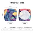 thumbnail image 6 of Lsque Hip-Hop DJ Dolphin Printed Square Couch Cushion Covers, Floral Sofa Cushion Covers Replacement, Stretch Couch Covers for Couch-16.9in, 6 of 9