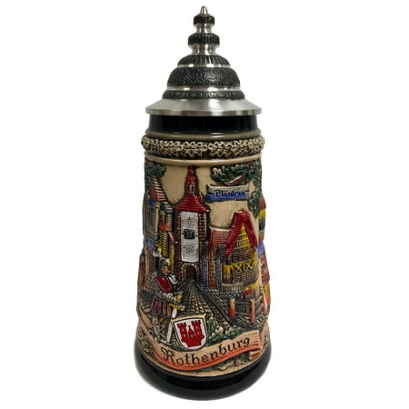 City of Rothenburg Panorama Gift Boxed LE Stoneware German Beer Stein .5 L