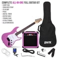 thumbnail image 2 of Guitarra eléctrica LyxPro Retro Purple con amplificador de 20 W y accesorios, 2 of 7