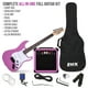 thumbnail image 2 of Guitarra eléctrica LyxPro Retro Purple con amplificador de 20 W y accesorios, 2 of 7