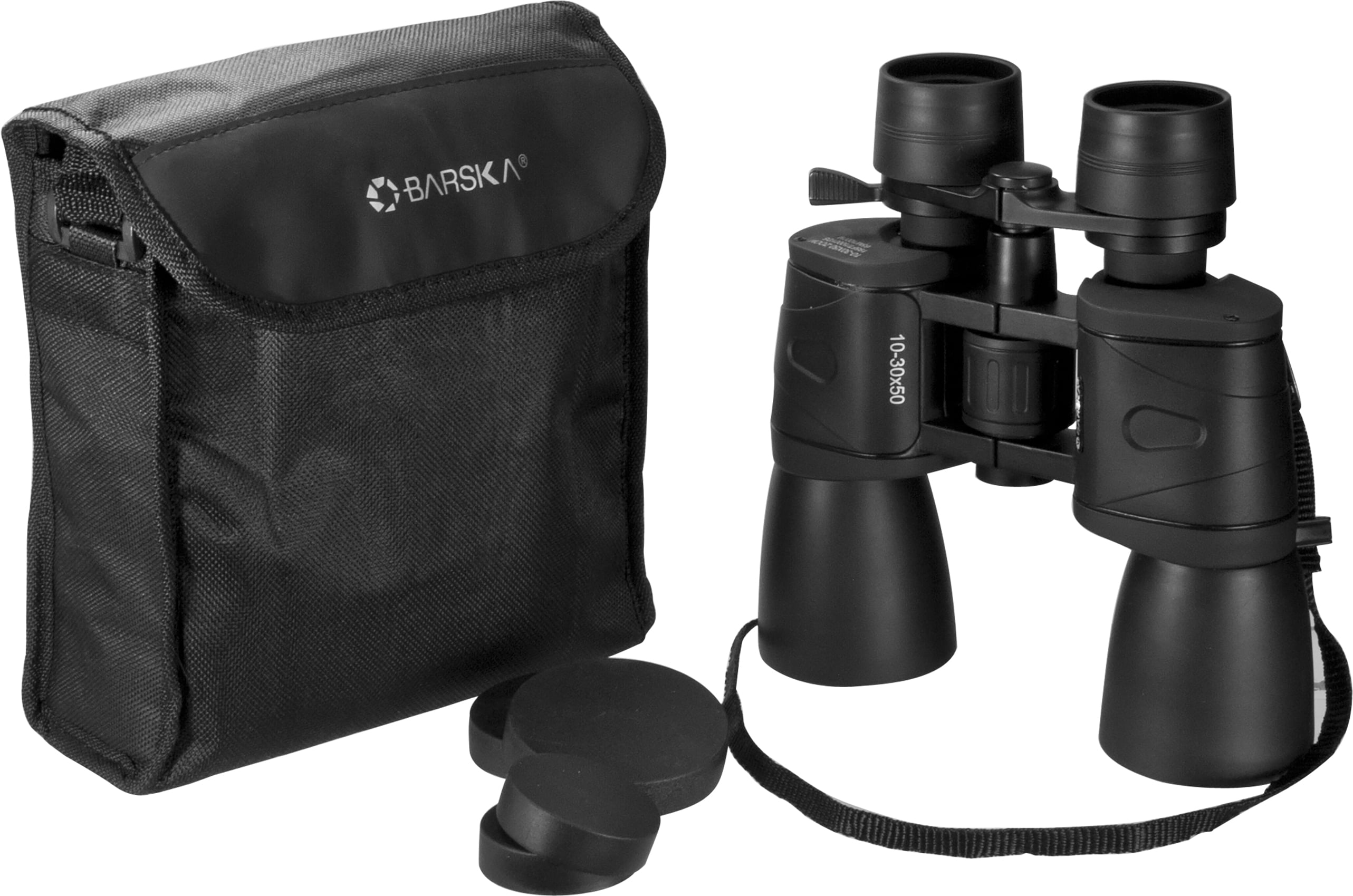 BARSKA 10-30x50mm Binoculars BK-7 Porro Prisms Gladiator Zoom
