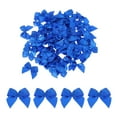 thumbnail image 1 of Uxcell 50 Pcs Mini Lazo de Cinta 1" Mini Cinta de Tela de Satén Lazos de Flor Azul Oscuro, 1 of 4