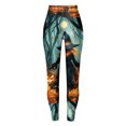 thumbnail image 5 of mgoYE Halloween Yoga Pants for Women Printed Casual Holiday Tights Elastic Waist Workout Jogger Yoga Pant Women Leggings Size M, 5 of 8