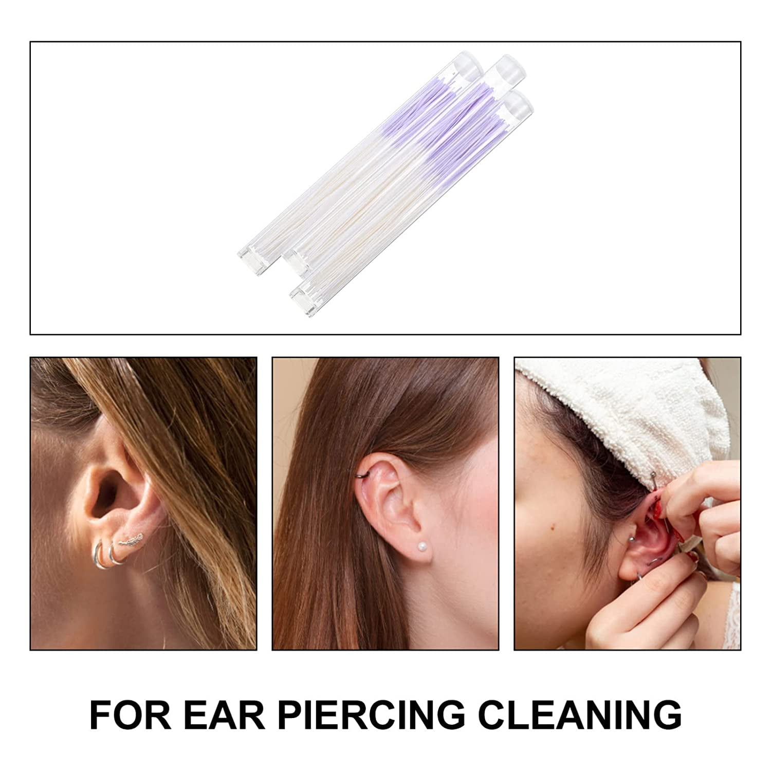 180 Fili Pulizia Fori Orecchino - Cleaner Per Piercing Monouso | Rimuove Odori | Per Uomini E Donne - Foto 6