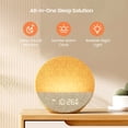 thumbnail image 2 of Dreamegg Sunrise Alarm Clock, White Noise Sound Machine with 29 Soothing Sounds, 10 NightLights,Wake Up Light Alarm Clock, Wooden, 2 of 9