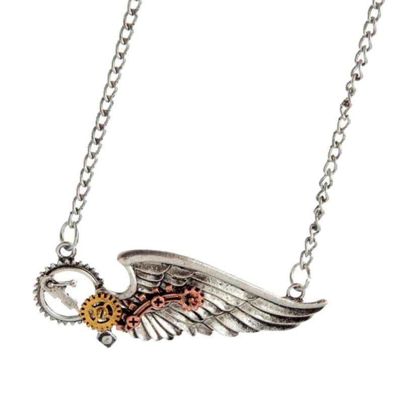 Pendant & Earring Holder Multi-Color Glitter Angel Rock Wings Necklace 
