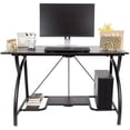 thumbnail image 5 of Origami Multipurpose Adjustable Standing Desk Computer Table with Origami Connection Clip and Bottom Gaming Desk Shelf, Black, 5 of 7