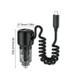 thumbnail image 5 of 12-24V Car Truck SUV USB C Charging Adapter Type-C Car Charger 65W Fast Charging with 45W Type-C Cable Charger Adapter, 5 of 10