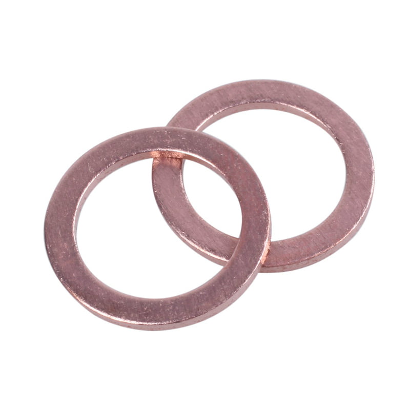 Accessories 20 pcs 10mm x 14mm x 1mm Copper Washer Seal Spacer Seal for Piping Household Products Gasket Electronics 