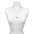 thumbnail image 3 of Delight Jewelry Green & Yellow Faceted Glass Spinner Silver tone Elegant Infinity Lariat Necklace, 3 of 4