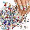 thumbnail image 2 of 1440pcs Bling Colorful Rhinestones Nail Charms for Nails 3D Flatback Nail Gems and Rhinestones Crystal Nail Art Design Sparkling Diamonds Nail Jewels for Nail Art Decorations DIY Acrylic Nail Supplies, 2 of 7