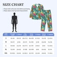 thumbnail image 4 of Cauagu Pineapple Print Men's Long-Sleeve Pajama Set,Soft Button-Front 2Pjs for Men Long Sleeve Men’s Sleepwear-XX-Large, 4 of 7