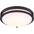 thumbnail image 1 of Gilda LED Flush Mount Light Fixture - Oil Rubbed Bronze, 19W, 13", 1 of 1