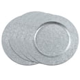 thumbnail image 2 of Fennco Styles Sousplat Collection Vintage Polished Galvanized Metal 13 x 13 Inch Charger Plates, Set of 4, 2 of 3
