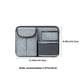 thumbnail image 3 of Fiudx Bolsa de Almacenamiento para El Respaldo Del Asiento Del Coche, Organizador Colgante Multifunción, Cuero Resistente, Diseño Espacioso de Cuatro Capas, Organizador Interior, Ganchos Duraderos, C, 3 of 6