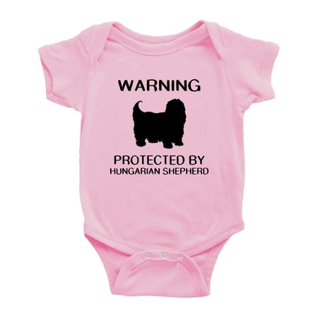 

Warning: Protected by A Hungarian Shepherd Dog Funny Baby Bodysuit Newborn Clothes (Pink 6-12 Months)