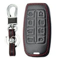 thumbnail image 1 of For Genesis GV70 GV80 G80 G90 8 Button Remote Smart Leather Key Fob Case Cover, 1 of 10