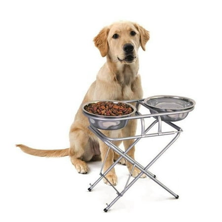 UPC: 0084358037383 | Pet Store 3738 3 Step Adjustable Elevated Dog & Cat Bowls