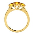 thumbnail image 5 of Aonejewelry Women's 2.25 Carat Three Stone Citrine Ring in 10k Yellow Gold, 5 of 5