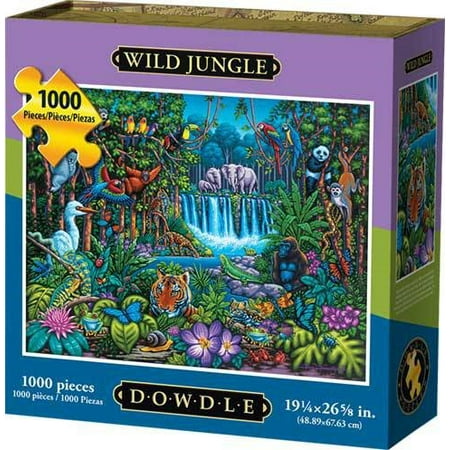 4 Piece Puzzle Ring - Dowdle Jigsaw Puzzle - Wild Jungle - 1000 Piece