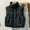 Black, variant on FDGIU Women's Long Puffer Vest - Sleeveless Hooded Quilted Zip Up, Lightweight Warm Winter Trendy Jacket