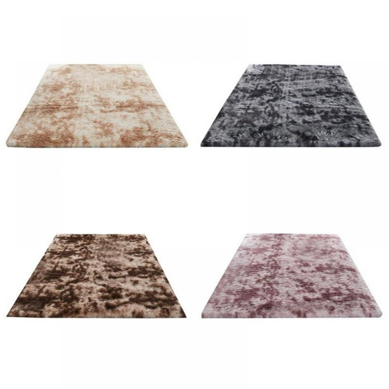 AMAZING FASHION Premium Faux Fur Rug - Best Extra Long Shag Pile Carpet for  Bedroom Floor Sofa - Soft Long pile Area Rug - Tie Dye Gradient Color