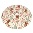 thumbnail image 5 of Cauagu 30" Christmas Tree Skirt Floral Cowboy Boots Pattern Christmas Tree Decorations Tree Mat for Xmas Decorations Occasion Holiday Home Decor -30", 5 of 7