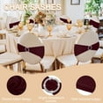 thumbnail image 3 of Uxcell 10 Pack Chair Sashes, Stretch Chair Cover Band with Buckle Slider Polyester Bows Cover Band Universal Elastic Ties for Wedding Party Ceremony Event Decorations, Jujube Red, 3 of 6