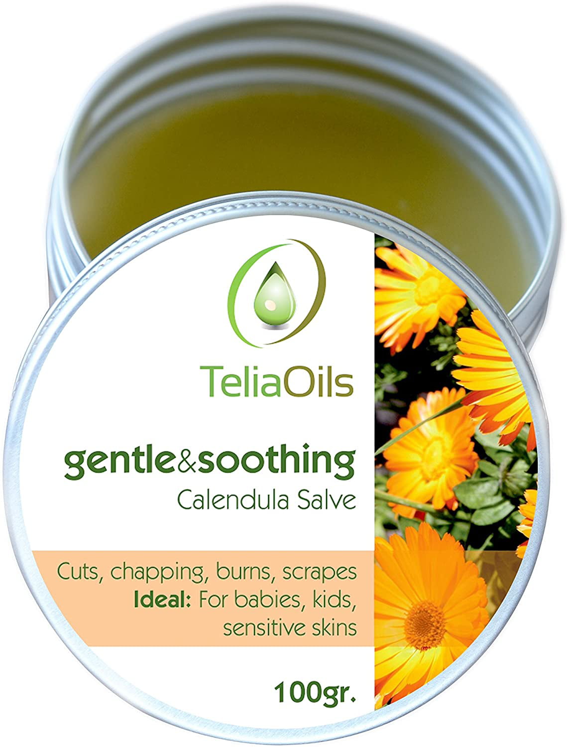 Teliaoils Pure Calendula Salve - Natural Marigold Cream  