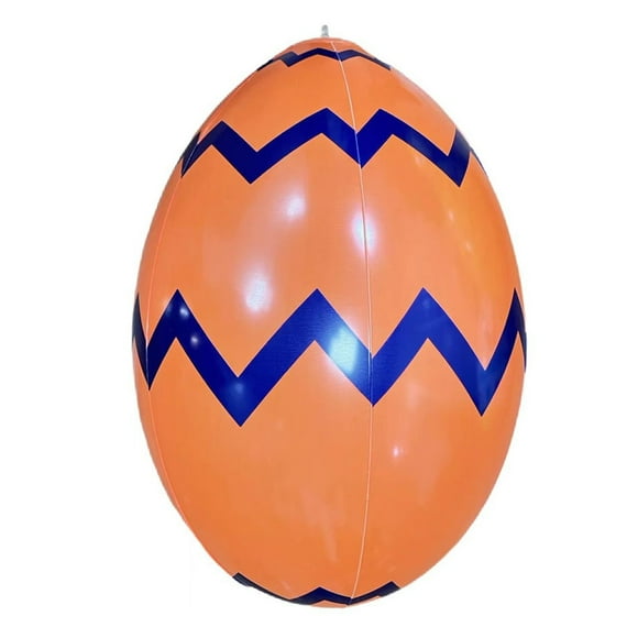 Xihbxyly Pelota Inflable de Pascua, Decoración Exterior de Pvc, Acabado Pintado Brillante, Punto Focal para Patio y Porche, Duradera y Resistente a La Intemperie, Tamaño 60 Cm, Perfecta para Celebrar