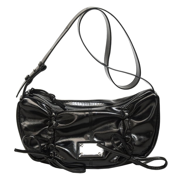 Bolso Elegante JShteea para Las Axilas Con Lazo Y Correa Ajustable Mujer Negro