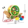 thumbnail image 4 of Hape Walk-A-Long Snail Toddler Wooden Pull Toy, 4 of 6