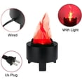 thumbnail image 3 of PYYNA-3D LED Fake Fire Flame Light, Artificial Flickering Flame Lamp Bulb Electric Campfire Effect Indoor for Christmas Halloween Festival Event Party Club Decoration, 3 of 4