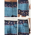 thumbnail image 6 of Unique Bargains Men's Swim Shorts Drawstring Waist Summer Board Shorts 30 Navy Blue, 6 of 6