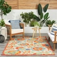 thumbnail image 5 of Pemberly Row 6' x 9' Red Multicolor Fabric Farmhouse Area Rug (6' x 9'), 5 of 12