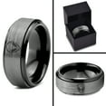 thumbnail image 4 of Mens Wedding Ring Grey Tungsten Gamer Mothers Day Gifts Custom Jewelry Man Couple Rings Set Unique, 4 of 8