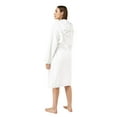 thumbnail image 3 of Turquaz Linen 100% Turkish Cotton White Heavy Weight Hooded Terry Bathrobe, 3 of 3