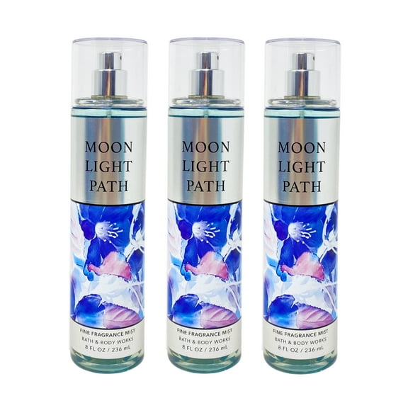 Bath and Body Works Moonlight Path Fine Fragrance Mist Bundle - Set of 3