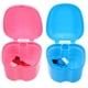 thumbnail image 1 of GOOHOCHY Estuche para dentaduras postizas (2 juegos) con cepillo, baño impermeable para dentaduras postizas con cepillo, estuche para dentaduras postizas parciales y vasos para remojarlas., 1 of 8