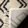 thumbnail image 4 of Safavieh Moroccan Fringe Kaelea Geometric Shag Area Rug, Cream/Charcoal, 5'3" x 7'6", 4 of 8