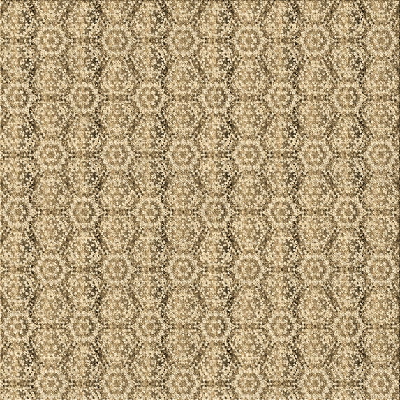 Ahgly Company Indoor Square Patterned Light Brown Area Rugs, 8' Square