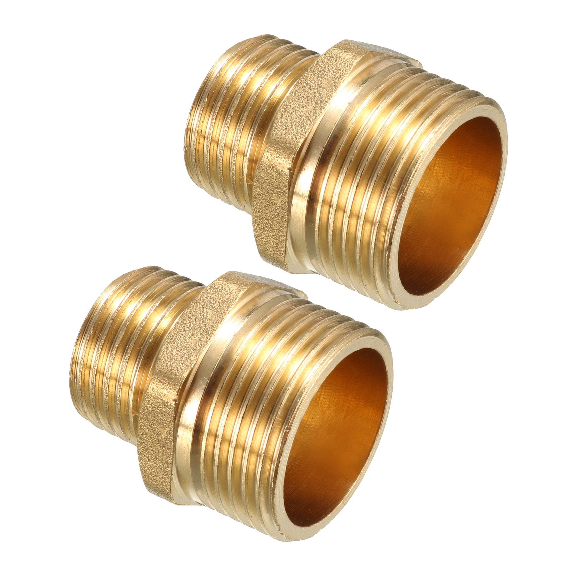 Brass Pipe Fitting, Reducing Hex Nipple, 3/4 BSP Male x 1/2 BSP Male